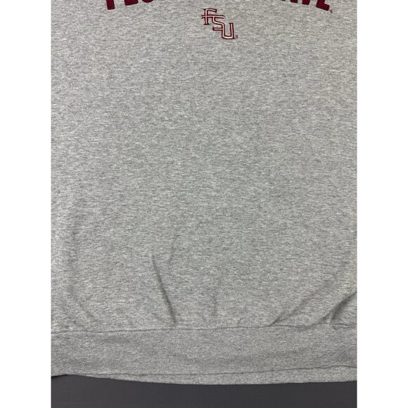 Vintage 90s Nike Middle Swoosh Florida State University Gray Crewneck Sweater XL - Picture 6 of 16